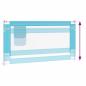 Preview: Kleinkind-Bettschutzgitter Blau 160x25 cm Stoff