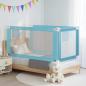 Preview: Kleinkind-Bettschutzgitter Blau 160x25 cm Stoff