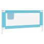 Preview: Kleinkind-Bettschutzgitter Blau 180x25 cm Stoff