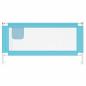 Preview: Kleinkind-Bettschutzgitter Blau 180x25 cm Stoff