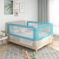 Preview: Kleinkind-Bettschutzgitter Blau 180x25 cm Stoff