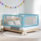 Preview: Kleinkind-Bettschutzgitter Blau 200x25 cm Stoff