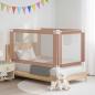 Preview: Kleinkind-Bettschutzgitter Taupe 140x25 cm Stoff