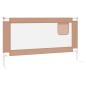 Preview: Kleinkind-Bettschutzgitter Taupe 150x25 cm Stoff