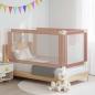 Preview: Kleinkind-Bettschutzgitter Taupe 160x25 cm Stoff