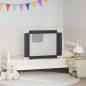 Preview: Kleinkind-Bettschutzgitter Dunkelgrau 90x25 cm Stoff