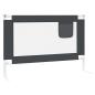 Preview: Kleinkind-Bettschutzgitter Dunkelgrau 100x25 cm Stoff