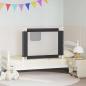 Preview: Kleinkind-Bettschutzgitter Dunkelgrau 100x25 cm Stoff