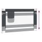 Preview: Kleinkind-Bettschutzgitter Dunkelgrau 120x25 cm Stoff