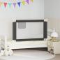 Preview: Kleinkind-Bettschutzgitter Dunkelgrau 120x25 cm Stoff