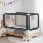 Preview: Kleinkind-Bettschutzgitter Dunkelgrau 160x25 cm Stoff