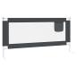 Preview: Kleinkind-Bettschutzgitter Dunkelgrau 190x25 cm Stoff