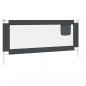 Preview: Kleinkind-Bettschutzgitter Dunkelgrau 190x25 cm Stoff