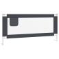Preview: Kleinkind-Bettschutzgitter Dunkelgrau 190x25 cm Stoff
