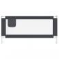 Preview: Kleinkind-Bettschutzgitter Dunkelgrau 190x25 cm Stoff