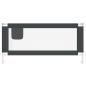 Preview: Kleinkind-Bettschutzgitter Dunkelgrau 190x25 cm Stoff