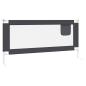 Preview: Kleinkind-Bettschutzgitter Dunkelgrau 190x25 cm Stoff