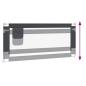 Preview: Kleinkind-Bettschutzgitter Dunkelgrau 200x25 cm Stoff