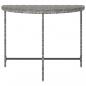Preview: Gartentisch Grau 100x50x75 cm Poly Rattan