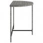 Preview: Gartentisch Grau 100x50x75 cm Poly Rattan