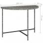 Preview: Gartentisch Grau 100x50x75 cm Poly Rattan