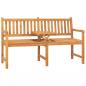 Preview: ARDEBO.de - Gartenbank 3-Sitzer mit Tisch 150 cm Massivholz Teak