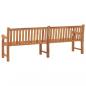 Preview: Gartenbank 228 cm Massivholz Teak