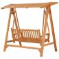 Preview: Hollywoodschaukel 170 cm Massivholz Teak