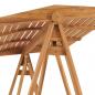 Preview: Hollywoodschaukel 170 cm Massivholz Teak