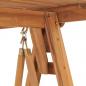 Preview: Hollywoodschaukel 170 cm Massivholz Teak