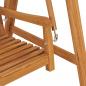 Preview: Hollywoodschaukel 170 cm Massivholz Teak