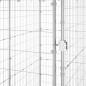 Preview: Outdoor-Hundezwinger mit Dach Verzinkter Stahl 110x220x180 cm