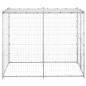 Preview: Outdoor-Hundezwinger mit Dach Verzinkter Stahl 110x220x180 cm