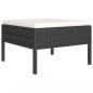 Preview: 7-tlg. Garten-Lounge-Set mit Auflagen Poly Rattan Schwarz
