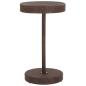 Preview: 3-tlg. Gartenbar-Set mit Kissen Poly Rattan Braun