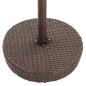 Preview: 3-tlg. Gartenbar-Set mit Kissen Poly Rattan Braun