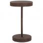 Preview: 3-tlg. Gartenbar-Set mit Kissen Poly Rattan Braun