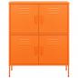 Preview: Lagerschrank Orange 80x35x101,5 cm Stahl    