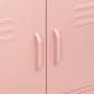 Preview: Lagerschrank Rosa 80x35x101,5 cm Stahl    