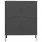 Preview: Lagerschrank Anthrazit 80x35x101,5 cm Stahl    