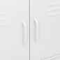 Preview: Lagerschrank Weiß 80x35x101,5 cm Stahl    