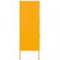 Preview: Schubladenschrank Senfgelb 80x35x101,5 cm Stahl    
