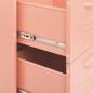Preview: Schubladenschrank Rosa 80x35x101,5 cm Stahl    