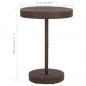 Preview: 5-tlg. Gartenbar-Set mit Kissen Poly Rattan Braun