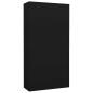 Preview: B?roschrank Schwarz 90x40x180 cm Stahl
