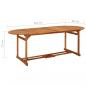 Preview: 11-tlg. Garten-Essgruppe 220x90x75 cm Massivholz Akazie