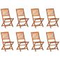 Preview: 9-tlg. Garten-Essgruppe 220x90x75 cm Massivholz Akazie