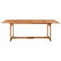 Preview: 9-tlg. Garten-Essgruppe 220x90x75 cm Massivholz Akazie