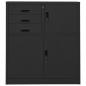 Preview: Büroschrank Anthrazit 90x40x102 cm Stahl