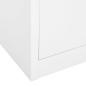 Preview: Büroschrank Weiß 90x40x180 cm Stahl